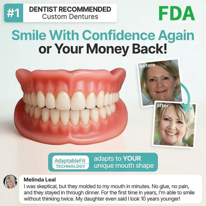Ends Today: 70% OFF! ⏰ KLENIMORE™ Custom-Fit Smile Support Set — Strong Hold & Natural Look 🦷
