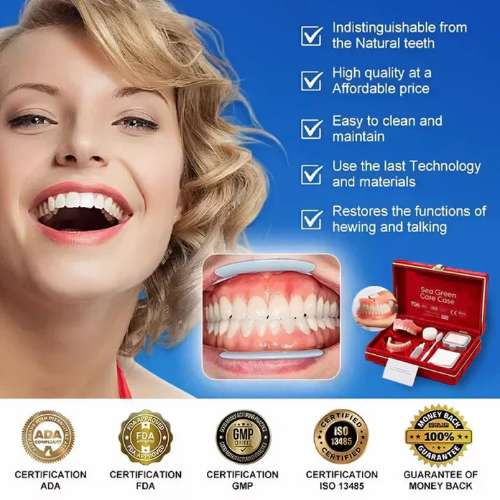 Ends Today: 70% OFF! ⏰ KLENIMORE™ Custom-Fit Smile Support Set — Strong Hold & Natural Look 🦷