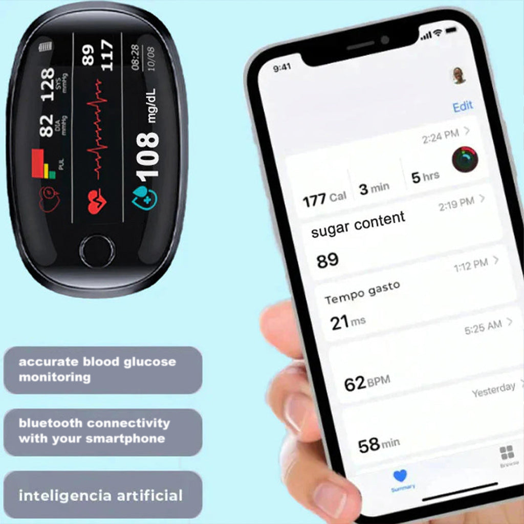 🔥Final 2 Hours – Limited Stock Left🏆KLENIMORE™ Non-Invasive Smart Blood Sugar Tracking Device 99.9% Accuracy (Mayo Clinic Recommended)