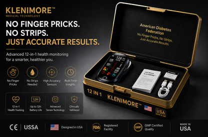 🔥Final 2 Hours – Limited Stock Left🏆KLENIMORE™ Non-Invasive Smart Blood Sugar Tracking Device 99.9% Accuracy (Mayo Clinic Recommended)