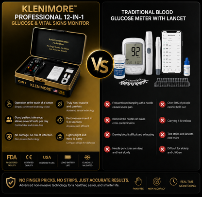 🔥Final 2 Hours – Limited Stock Left🏆KLENIMORE™ Non-Invasive Smart Blood Sugar Tracking Device 99.9% Accuracy (Mayo Clinic Recommended)