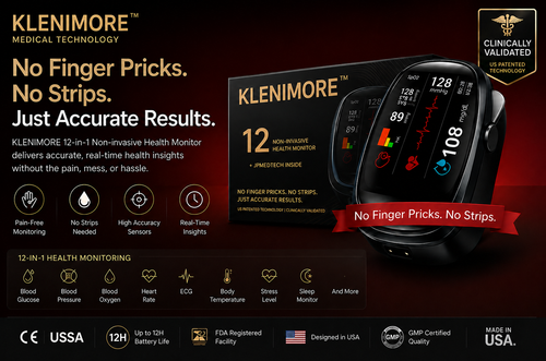 🔥Final 2 Hours – Limited Stock Left🏆KLENIMORE™ Non-Invasive Smart Blood Sugar Tracking Device 99.9% Accuracy (Mayo Clinic Recommended)