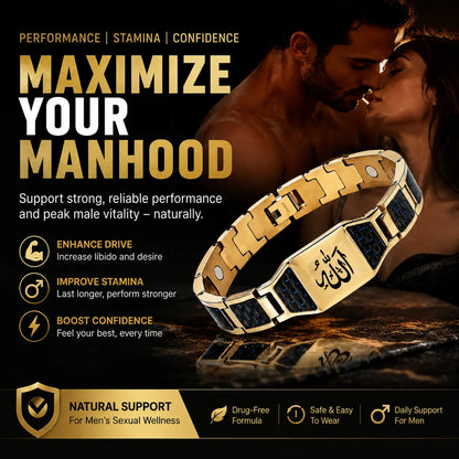 ✨🔥Last Day Free shipping-Men’s Strength & Vitality Bracelet💯🪐Upgrade Your Energy, Style, and Confidence-ABB8
