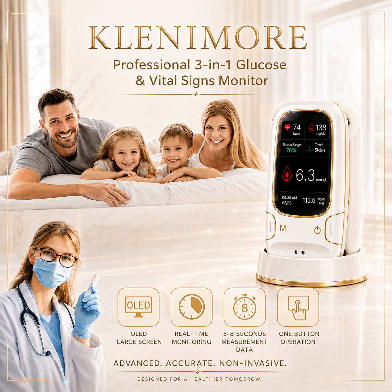 🔥Final 3 Hours: 70% OFF🏆Develops Newly Launched Non-Invasive Smart Blood Sugar Tracking Device✅TGA Approved