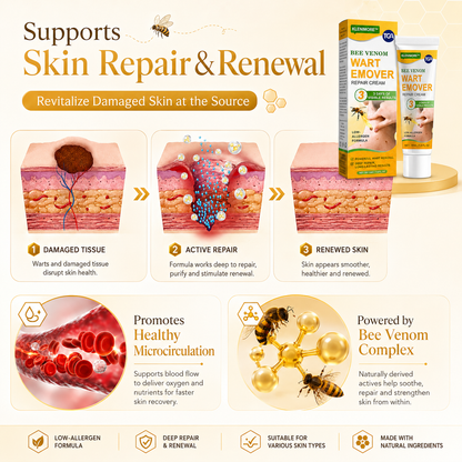Fade Warts, Smooth Texture, Even Tone — One Cream For Complete Wart Removal & Skin Recovery