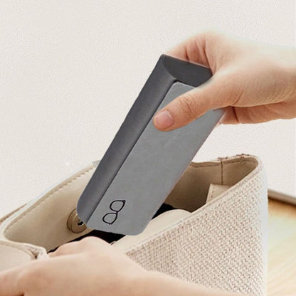 Minimalist Hard Leather Glasses Case