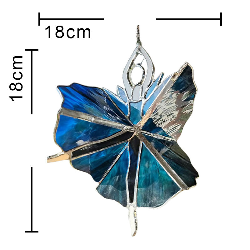 Dancing Lady Stained Acrylic Spinner