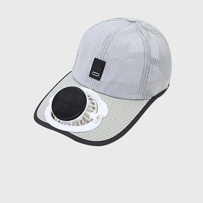 Breathable Baseball Cap with Solar Fan