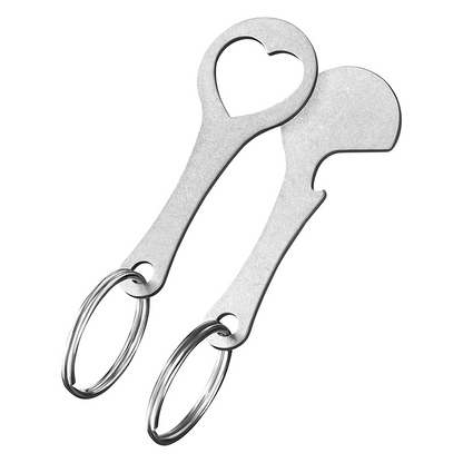 2 Pieces Stainless Steel Shopping Trolley Token Keyrings